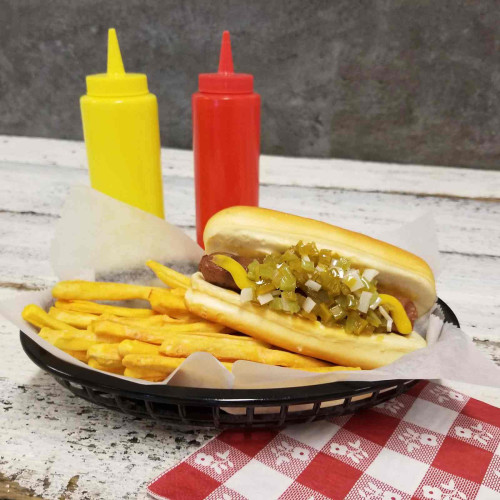 TableCraft 1074BK Black Oval Classic Basket - 36 each