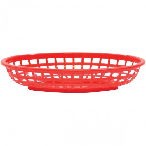 TableCraft 1074R Red Oval Classic Basket – 36 each