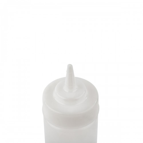 Tablecraft 11253CHDS 12oz High Density Wide-Mouth Squeeze Bottle, Clear with Standard TipTop™,  NSF Listed, 12 each