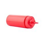 TableCraft 11663K 16oz Wide-Mouth Squeeze Bottle, Red, Standard TipTop,  NSF Listed – 12 each