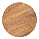 Tablecraft 11829 Lazy Susan, Acadia Wood, Light Brown, Round, 15(w) x 15(d) x 1/625(h) inch