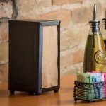 TableCraft  2212 Black Tall-Fold Napkin Dispenser – 6 each