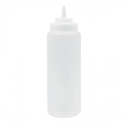 TableCraft 23363C 32oz Wide-Mouth Squeeze Bottle, Clear, Wide TipTop,  NSF Listed - 12 each
