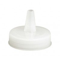 TableCraft 353TC Squeeze Bottle Cap Top, 53mm Wide Cap Top, Natural, NSF Listed – 12 each