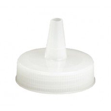 TableCraft 353TC Squeeze Bottle Cap Top, 53mm Wide Cap Top, Natural, NSF Listed – 12 each