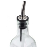 TableCraft 916 Prima™ 16oz Oil & Vinegar Bottle, Stainless Steel Pourer – 12 each