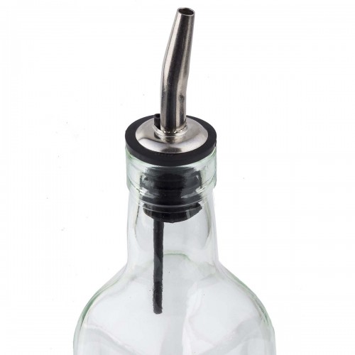 TableCraft 916 Prima™ 16oz Oil & Vinegar Bottle, Stainless Steel Pourer – 12 each