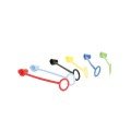 TableCraft C100TA Tethered Cap, Fits Standard Cone Tiptop, Assorted Colors – 12 each