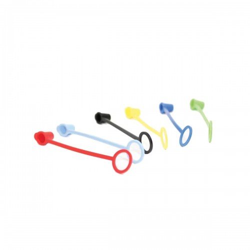 TableCraft C100TA Tethered Cap, Fits Standard Cone Tiptop, Assorted Colors – 12 each