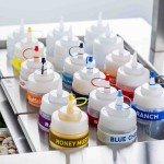 TableCraft C100TA Tethered Cap, Fits Standard Cone Tiptop, Assorted Colors – 12 each