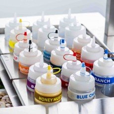 TableCraft C100TA Tethered Cap, Fits Standard Cone Tiptop, Assorted Colors – 12 each
