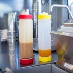 TableCraft SB63A Assorted Silicone Band for 63mm Bottles, fits on 16oz/24oz/32oz Squeeze Bottles – 12 each