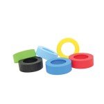TableCraft SB63A Assorted Silicone Band for 63mm Bottles, fits on 16oz/24oz/32oz Squeeze Bottles – 12 each
