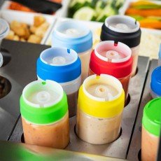 TableCraft T6 (6)Hole(s) Squeeze Bottle Template, Stainless Steel