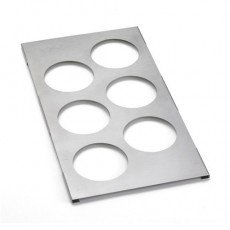 TableCraft T6 (6)Hole(s) Squeeze Bottle Template, Stainless Steel