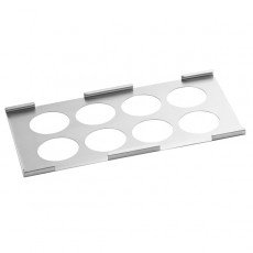 TableCraft T8 (8)Hole(s) Squeeze Bottle Template, Stainless Steel