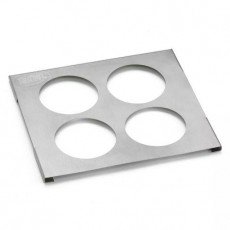 TableCraft T4 (4)Hole(s) Squeeze Bottle Template, Stainless Steel