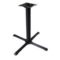 TB3030 Black Cast Iron Cross Table Base, 30 x 30 x 28 inch, 1 each