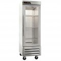 Traulsen CLBM-23R-FG-L Centerline 27(w) inch Bottom Mount Reach-In Upright Refrigerator, (1)Glass Swing Door(s), Left Hinged, (3)Shelve(s), 20.5Cu.ft, Casters, 1/3hp, 115v/60/1-ph, ETL Listed, Energy Star