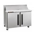 Traulsen CLPT-4812-SD-LL Centerline 48.56(w) inch Refrigerated Compact Standard Top Sandwich Prep Table, (2)Solid Swing Door(s), Left/Left Hinged, (4)Shelve(s), (12)1/6 Pan(s), 1/5hp, 115v/60/1-ph, ETL Listed