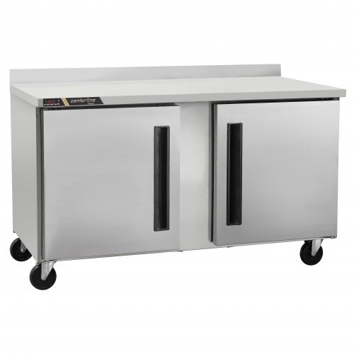 Traulsen CLUC-60F-SD-WTRR Centerline 60.25(w) inch Compact Undercounter Worktop Freezers, (2)Solid Swing Door(s), Right/Right Hinged, 16.94Cu.ft, (4)Shelve(s), 1/2hp, 115v/60/1-ph, ETL Listed, Energy Star