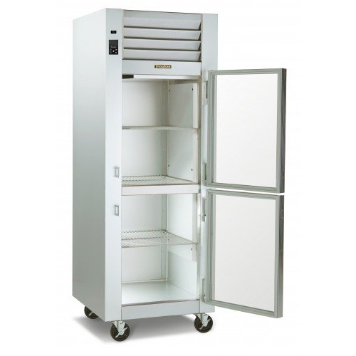 Traulsen G11000 Dealer Choice 29-7/8(w) inch Top Mount Reach-In Upright Refrigerators, (2)Half Glass Swing Door(s), Hinged Right, 23.67Cu.ft, (3)Shelve(s), Casters, 1/4hp, 115v/60/1-ph, ETL Listed, Energy Star