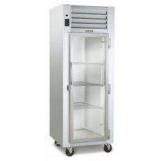 Traulsen G11010 Dealer Choice 29-7/8(w) inch Top Mount Reach-In Upright Refrigerators, (1)Glass Swing Door(s), Hinged Right, 23.67Cu.ft, (3)Shelve(s), Casters, 1/4hp, 115v/60/1-ph, ETL Listed, Energy Star