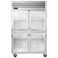 Traulsen G21002 Dealer Choice  52-1/8(w) inch Top Mount Reach-In Upright Refrigerators, (4)Haft Glass Swing Door(s), Hinged Right/Right, (6)Shelve(s), 46.51Cu.ft, Casters, 3/4hp, 115v/60/1-ph, ETL Listed, Energy Star