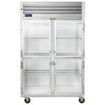 Traulsen G21002 Dealer Choice  52-1/8(w) inch Top Mount Reach-In Upright Refrigerators, (4)Haft Glass Swing Door(s), Hinged Right/Right, (6)Shelve(s), 46.51Cu.ft, Casters, 3/4hp, 115v/60/1-ph, ETL Listed, Energy Star