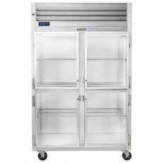 Traulsen G21000 Dealer Choice  52-1/8(w) inch Top Mount Reach-In Upright Refrigerators, (4)Haft Glass Swing Door(s), Hinged Left/Right, (6)Shelve(s), 46.51Cu.ft, Casters, 3/4hp, 115v/60/1-ph, ETL Listed, Energy Star