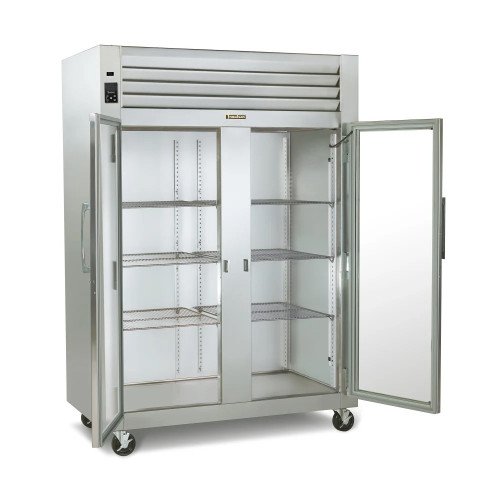 Traulsen Dealer Choice G21013 52-1/8(w) inch Top Mount Reach-In Upright Refrigerators, (2)Glass Swing Door(s), Hinged Left/Left, (6)Shelve(s), 46.90Cu.ft, Casters, 3/4hp, 115v/60/1-ph, ETL Listed, Energy Star