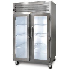 Traulsen G21010M Dealer Choice 52-1/8(w) inch Top Mount Merchandiser Refrigerators, (2)Glass Swing Door(s), Left/Right Hinged, (6)Shelve(s), 46.9Cu.ft, Casters, 3/4hp, 115v/60/1-ph, ETL Listed