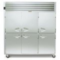 Traulsen G30002 Dealer Choice 76-3/8(w) inch Top Mount Reach-In Upright Refrigerators, (4)Half Solid Swing Door(s), Right/Right/Right Hinged, 69.15Cu.ft, (9)Shelve(s), Casters, 1-1/4hp, 115v/60/1-ph, ETL Listed