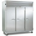 Traulsen G30010 Dealer Choice 76-3/8(w) inch Top Mount Reach-In Upright Refrigerators, (3)Solid Swing Door(s), Left/Right/Right Hinged, 69.35Cu.ft, (9)Shelve(s), Casters, 1-1/4hp, 115v/60/1-ph, ETL Listed