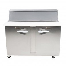 Traulsen UPT7230-LL Dealer Choice 72(w) inch Refrigerated Compact Sandwich Prep Table, (2)Solid Door(s), Left/Left Hinged, 24.5Cu.ft, (4)Shelve(s), (30)1/6 Pan(s), 1/5hp, 115v/60/1-ph, ETL Listed