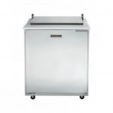 Traulsen UST276-L Dealer Choice 27(w) inch Refrigerated Compact Sandwich Prep Table, (1)Solid Door(s), Left Hinged, Flat Cover, 7.35Cu.ft, (2)Shelve(s), (6)1/6 Pan(s), 1/5hp, 115v/60/1-ph, ETL Listed