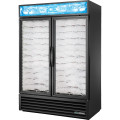 True GDIM-49NT-HC~TSL01 54-1/8(w) inch (2)Glass Sliding Door(s) Bottom Mount Ice Merchandiser Freezer, (2)Floor Rack(s), Black Exterior, 1/2hp, 115v/60/1-ph, UL Listed