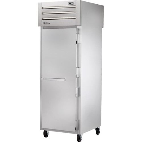 True Spec Series® STA1FPT-1S-1S 27-1/2(w) inch (2)Fr & Bk Solid Door(s) Top Mount Reach-In Upright Pass-Thru Freezer, (3)Shelve(s), Casters, 3/4hp, 115v/60/1, UL Listed