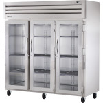 True Spec Series® STA3R-3G-HC 77-3/4 inch Commercial Reach-In Refrigerator