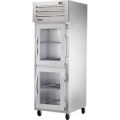 True Spec Series® STR1R-2HG-HC 27-1/2(w) inch (2)Half Swing Glass Door(s) Top Mount Reach-In Upright Refrigerator, (3)Shelve(s), Casters, 1/4hp, 115v/60/1-ph, UL Listed