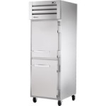 True Spec Series® STR1R-2HS-HC 27-1/2(w) inch (2)Solid Half Swing Door(s) Top Mount Reach-In Upright Refrigerator, (3)Shelve(s), Casters, 1/4hp, 115v/60/1-ph, UL Listed, Energy Star