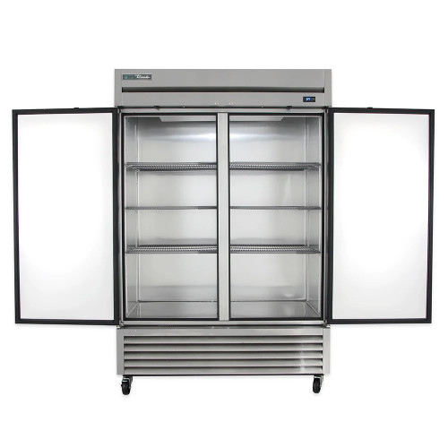 True T-49F-HC 54(w) inch, (2)Solid Swing Door(s) Bottom Mount Reach-In Upright Freezer, (6)Shelve(s), Casters, 1hp, 115v/60/1-ph, UL Listed, Energy Star
