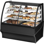 True TDM-DZ-48-GE/GE-B-W 48-1/4 Inch Curved Glass Refrigerated Display Case