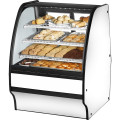 True TGM-DC-36-SC/SC-W-W 36-1/4(w) inch (2)Glass Rear Slide Door(s) Curved Glass Solid Colored Sides Dry Case, White Exterior/Interior, (6)Shelve(s), 1/4hp, 115v/60/1-ph, UL/CE Listed