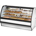 True TGM-DC-77-SC/SC-W-W77-1/4(w) inch (2)Door(s) Curved Glass Solid Colored End Dry Case, White Exterior, White Interior, (6)Shelve(s), 115v/60/1, UL Listed