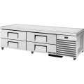 True TRCB-79-HC 79-1/4 inch Chef Base Refrigerator with 4 Drawers & 1/3 HP Refrigeration System