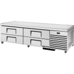 True TRCB-79-HC 79-1/4 inch Chef Base Refrigerator with 4 Drawers