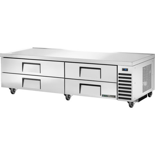True TRCB-82-HC 82-3/8(w) inch (4)Drawer(s) Chef Base Refrigerators, 1/3hp, 115v/60/1-ph, UL/CE Listed
