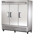 True TS-72-HC 78-1/8(w) inch (3)Solid Swing Door(s) Bottom Mount Reach-In Upright Refrigerator, (9)Shelve(s), Casters, 3/4hp, 115v/60/1, UL Listed