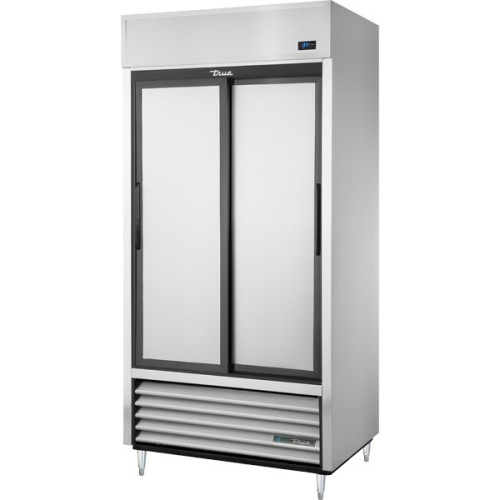 True TSD-33-HC 39-1/2(w) inch (2)Solid Sliding Door(s) Bottom Mount Reach-In Upright Refrigerator, (6)Shelve(s), Legs, 1/2hp, 115v/60/1-ph, UL Listed